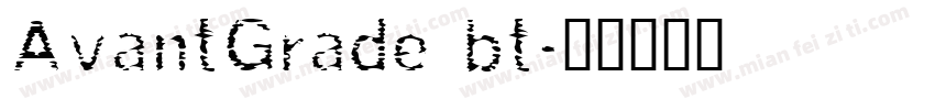 AvantGrade bt字体转换